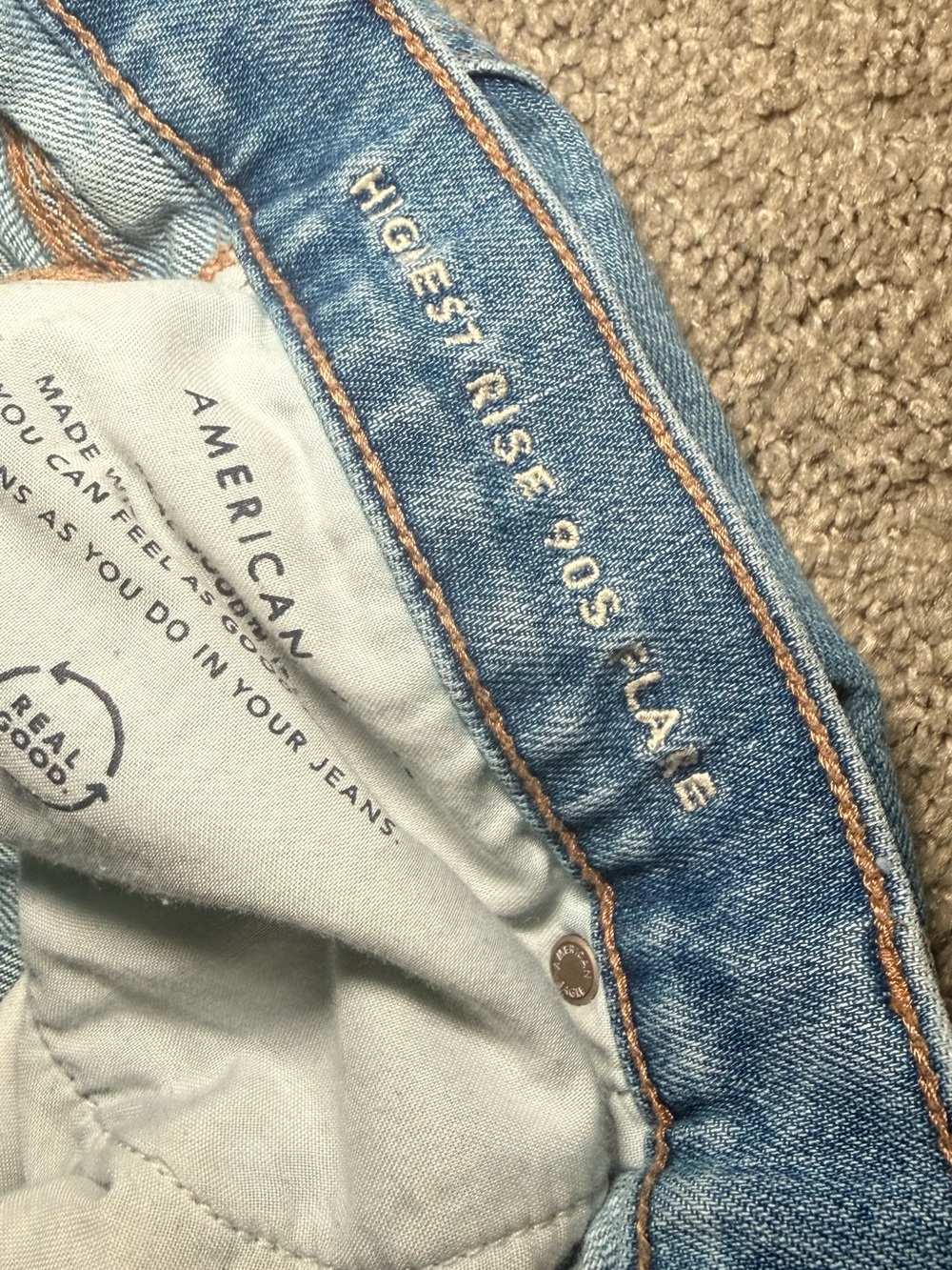 American Eagle Outfitters High Rise 90s Flare - Picture 7 of 8